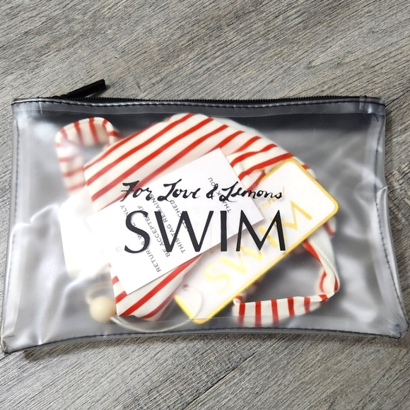 New!For Love and Lemons Coco Stripe Bikini Bottom *Only* - Picture 7 of 9